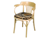 Кресло гнутое полумягкое
